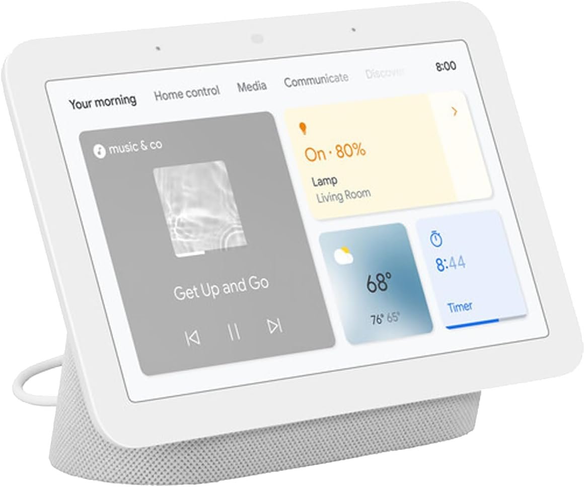 Google Smart Display 7 inch Touchscreen HD Display and Speaker with WiFi Streaming Wireless Video and Audio (2nd Gen) Taiwan Model GUIK2-TW