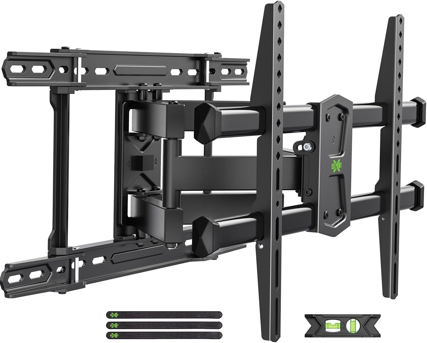 USX MOUNT UL Listed TV Wall Mount for 42″-84″ TVs up to 110lbs and 8″-24″ Wood Studs, TV Mount with Tilt, Swivel & Extension, Wall Mounts Bracket with Dual Articulating Arms, Max VESA 600x400mm