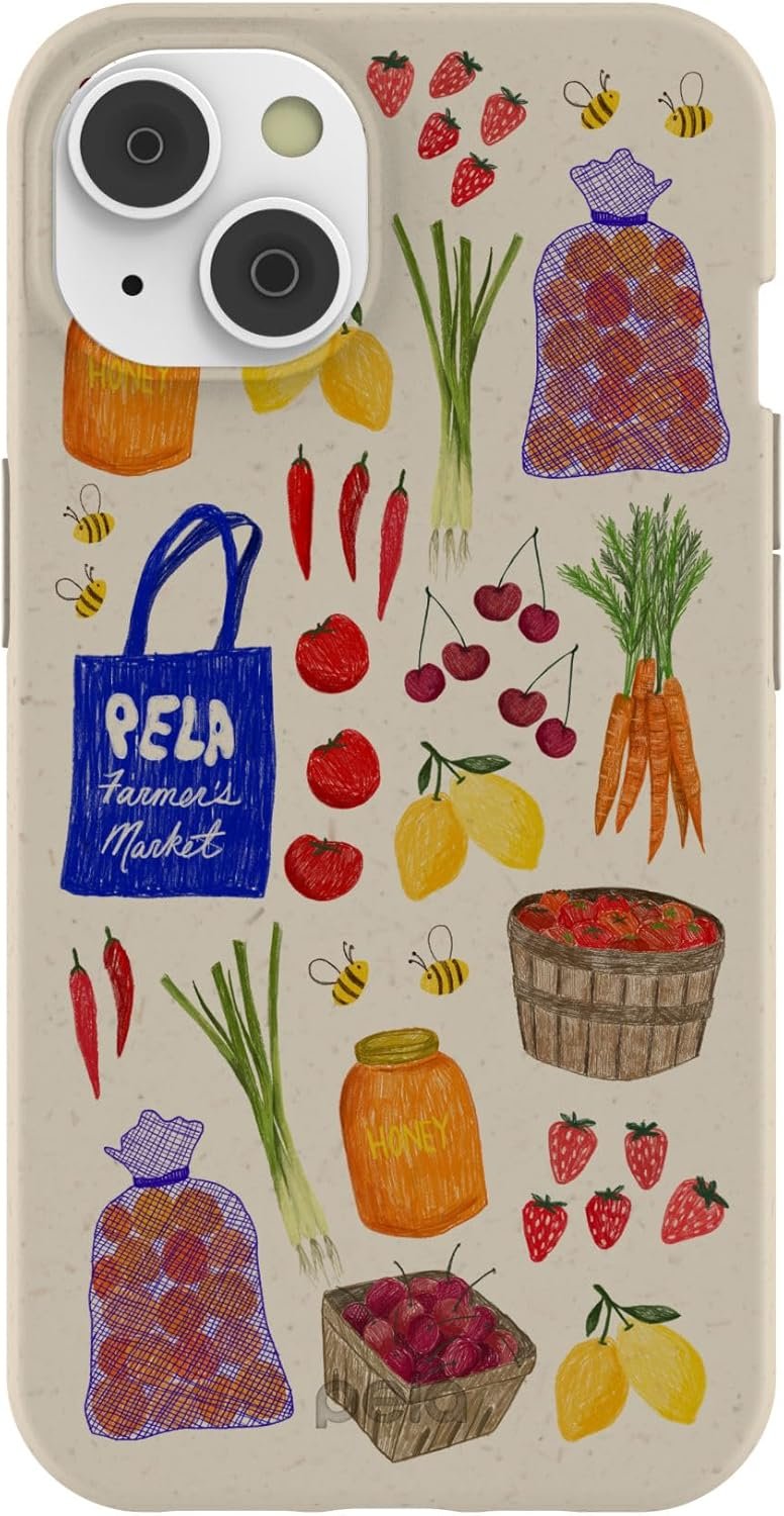 Pela | Phone Case Compatible with iPhone 16e/14 | Limited Edition | Compatible with MagSafe | Cute Eco Friendly | Market Finds