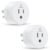 EIGHTREE Smart Plug, Smart Home WiFi Outlet Compatible with Alexa & Google Home, Smart Socket with Remote Control & Timer Function, 2.4GHz WiFi Only