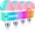 Lepro B3 AI Smart Light Bulbs – 1500LM 100W Equivalent A21 Bulb, WiFi & Bluetooth RGBWW Color Changing, Works with Alexa & Google Assistant, AI Voice Control by App, Music Sync, 2.4GHz Only (4 Pack)