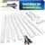 116in Cord Hider Kit, Cord Covers for Wires on Wall, Paintable Cable Raceway, Cord Hider for Wall Mount tv, tv Cable Hider Wall kit, Wire Covers for Cords, W0.96in X H0.57in, White