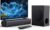 Sound bar with subwoofer, 200W 2.1 ch soundbar w/Dolby Atmos Surround Sound System, 3D Bass Adjustable Home Theater Bluetooth TV Speaker for Smart TV/Projector/PC